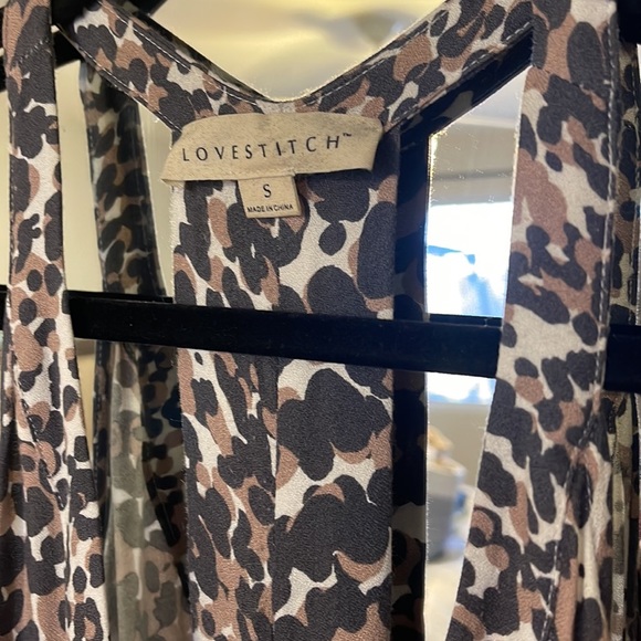 VICI LOVESTITCH Leopard BOHO Pocketed Maxi Dress ~ Small - Picture 5 of 7